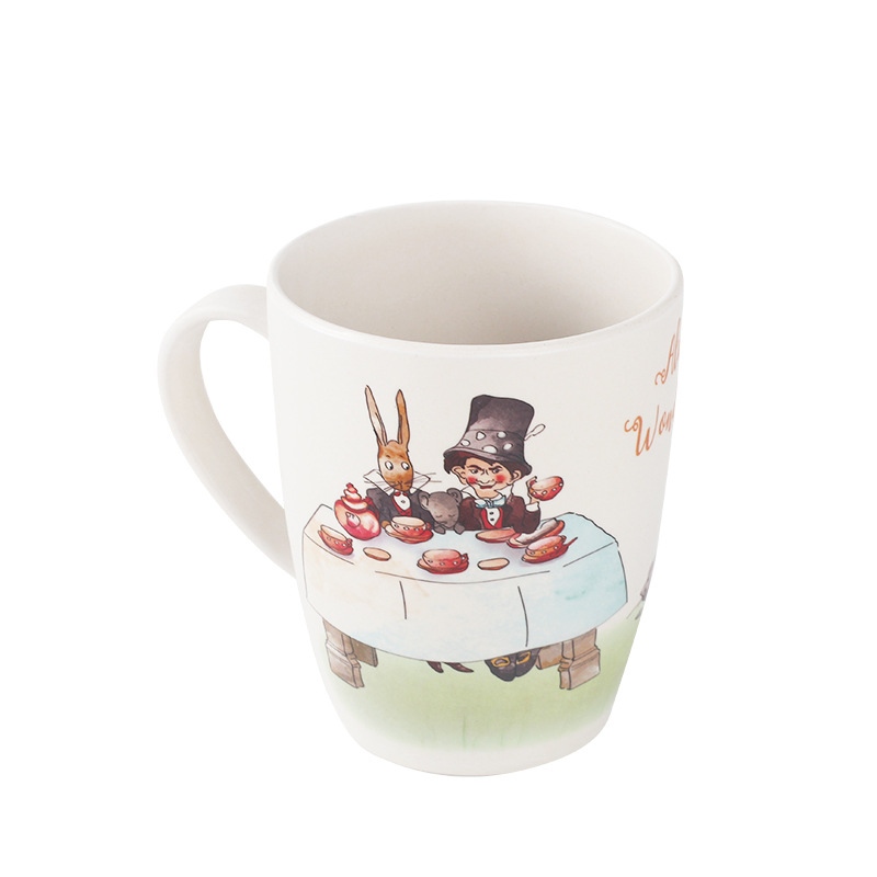 Anpassad 450 ml bambufiber kaffemugg med handtag