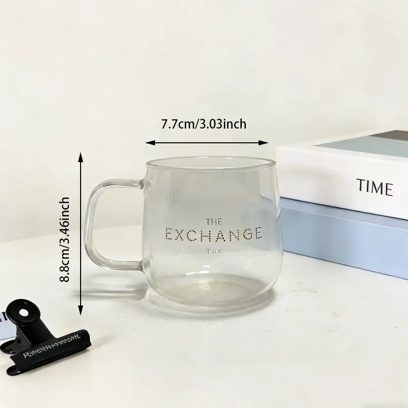 Anpassade äggformade glasmuggar med handtag