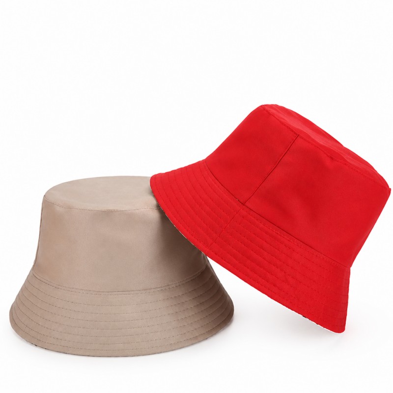 Custom Logo Blank Bucket Hat i bomull