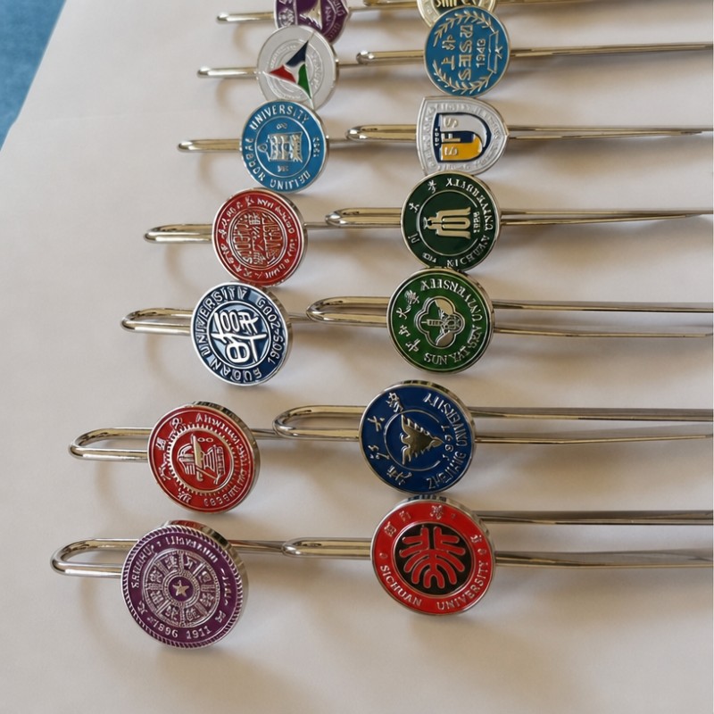 Anpassad logotyp University minnesmärke metall bokmärken