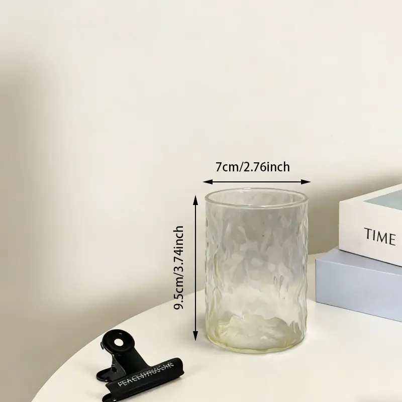 Handhamrade Bark Texture Glas tumblers