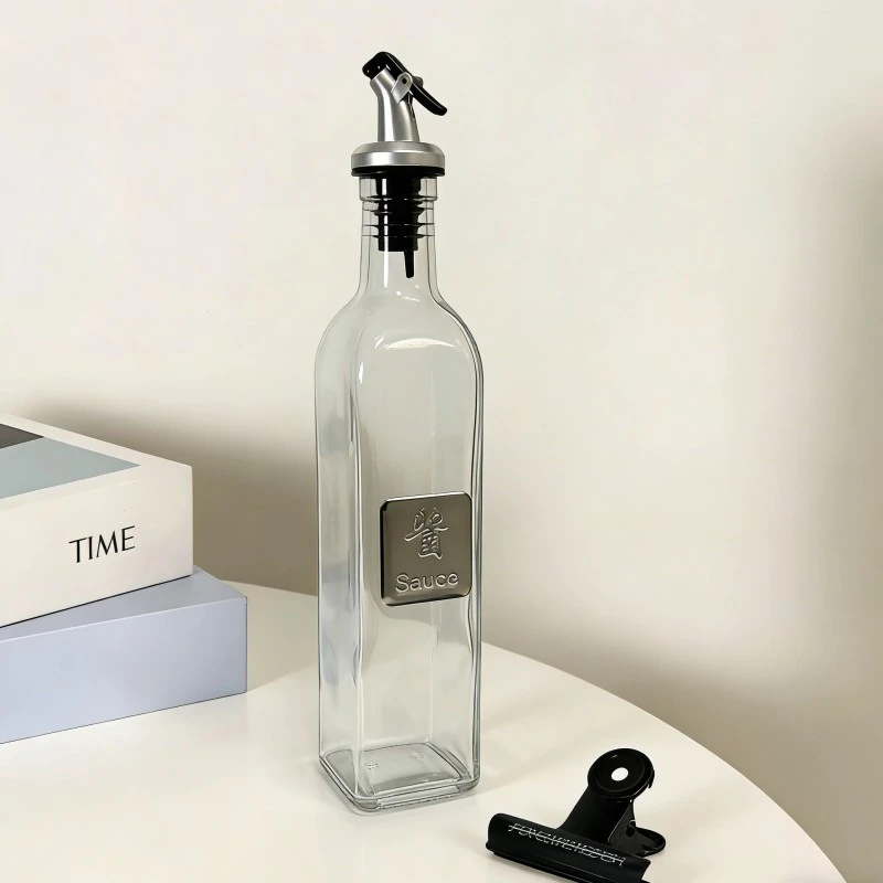 Dual Style Glass Oil Vinegar Dispenser Set