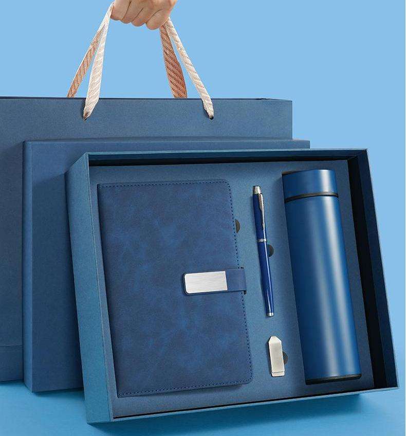 Anpassad logotyp Business Present Notebook Penna Vakuumflaska